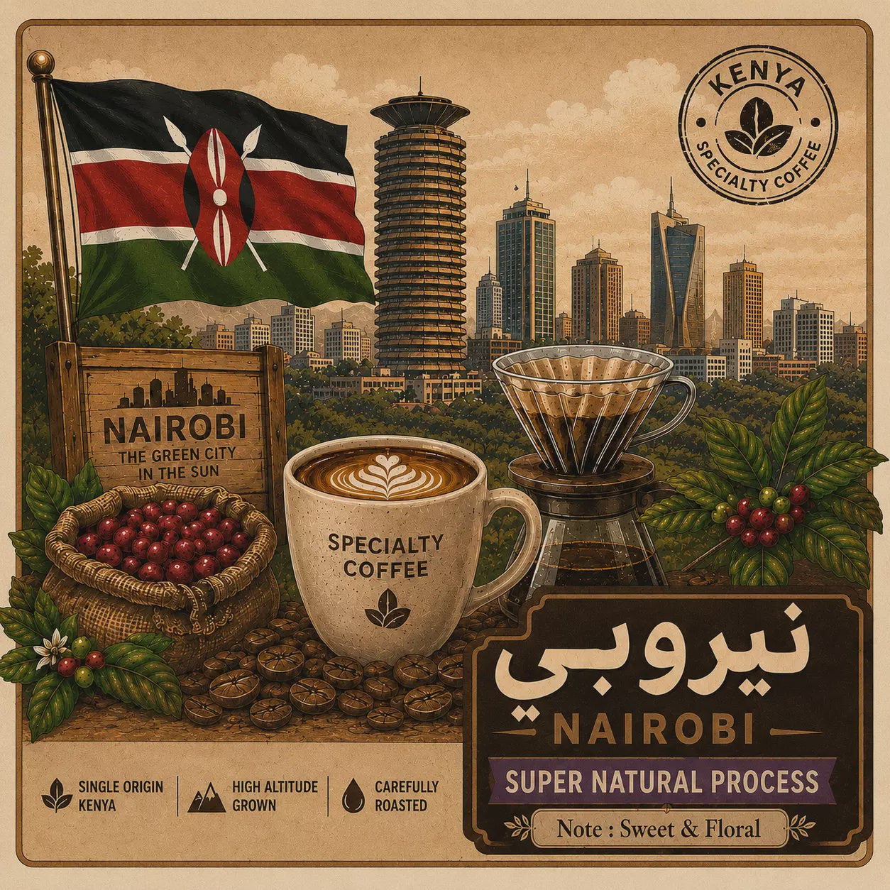 MyHabit Kenya Nairobi 250g | بن كينيا