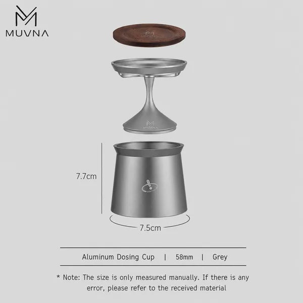 MUVNA Gyro Dosing Cup with Ring - 58mm | كوب جرعات القهوة المطحونة