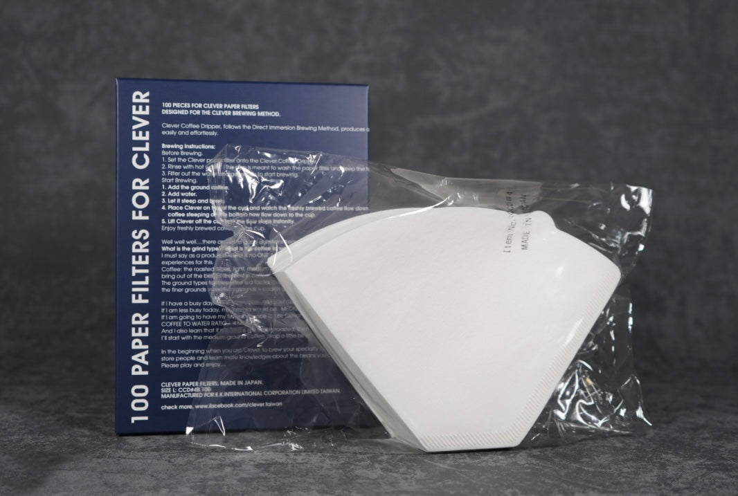 Clever Paper Filters Size 4- 100 pc فلتر ورقي
