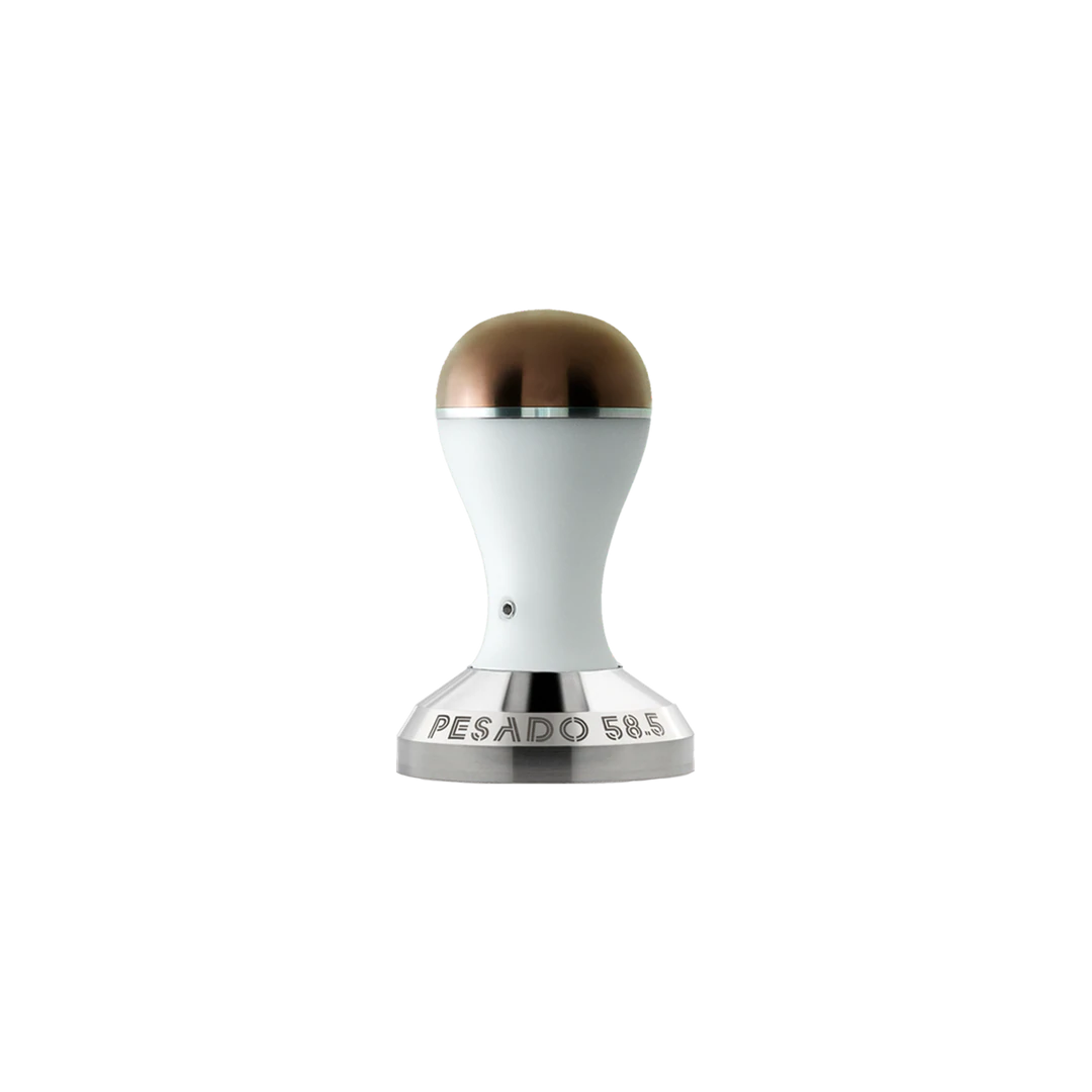 Pesado 58.5 Tamper - White & Bronze