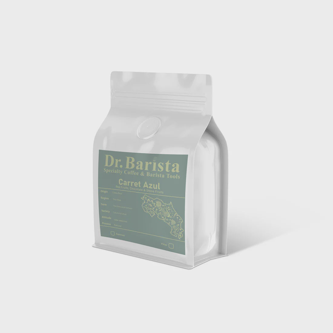 Dr.barista CARRET AZUL Costa Rica - Filter 250g بن كاريت ازول