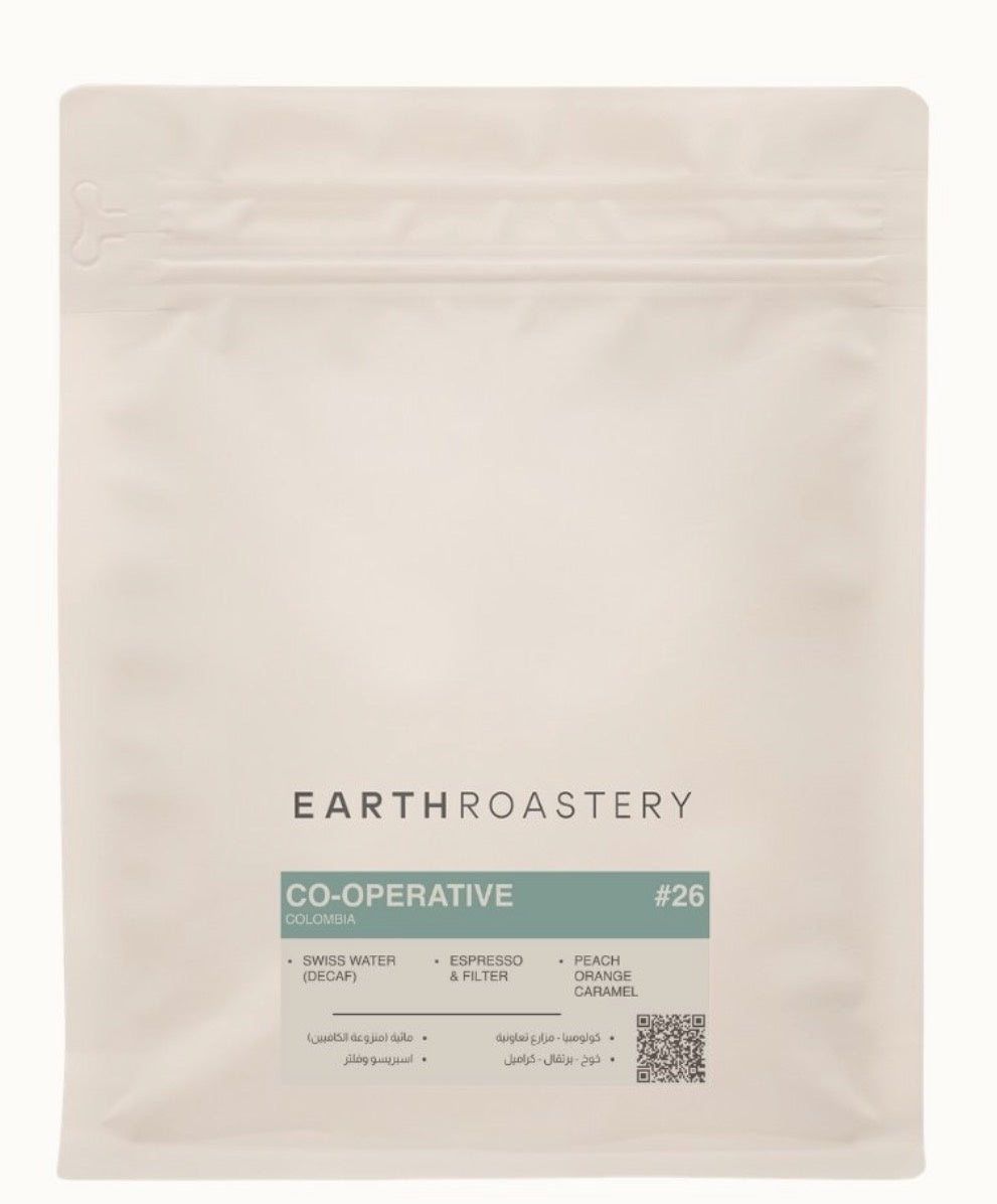 Earth Roastery Colombia Cooperative Decaf 250g.