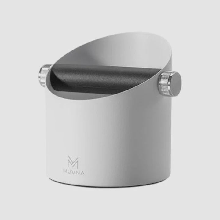 MUVNA Slanted SS Knock Box - White | صندوق تفريغ بقايا القهوة