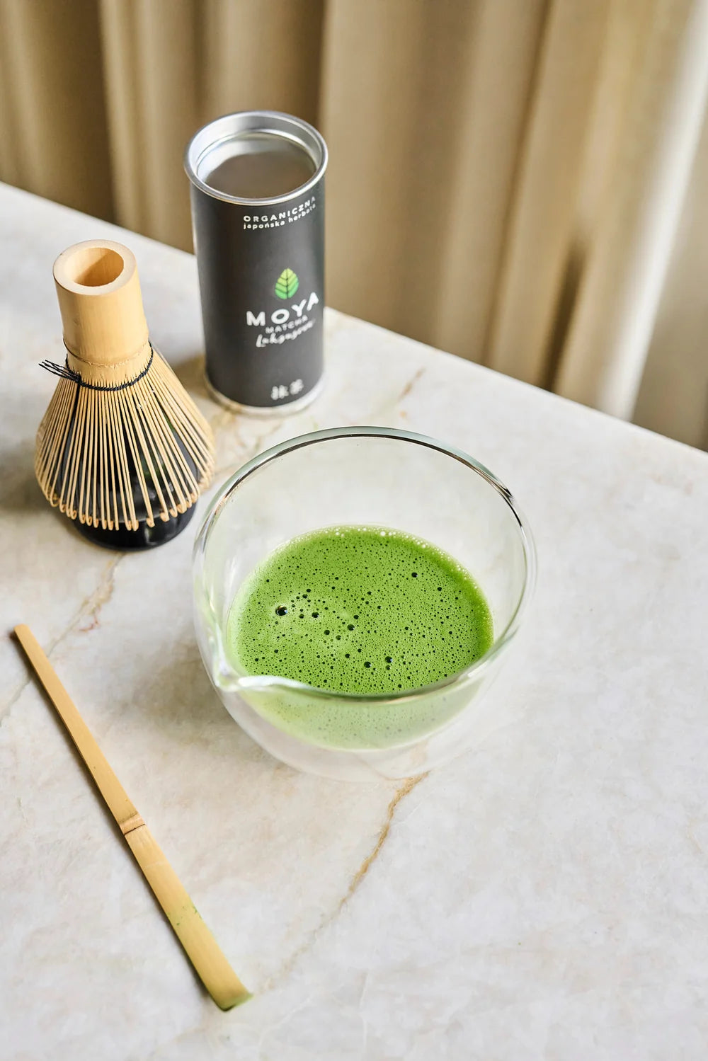 Moya Matcha Bowl Matchawan - Glass with Spout | وعاء خلط
