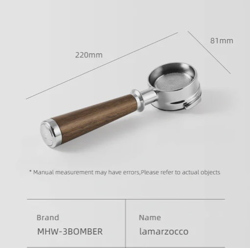 MHW-3BOMBER Bottomeless Portafilter for E61/La Marzocco 58mm