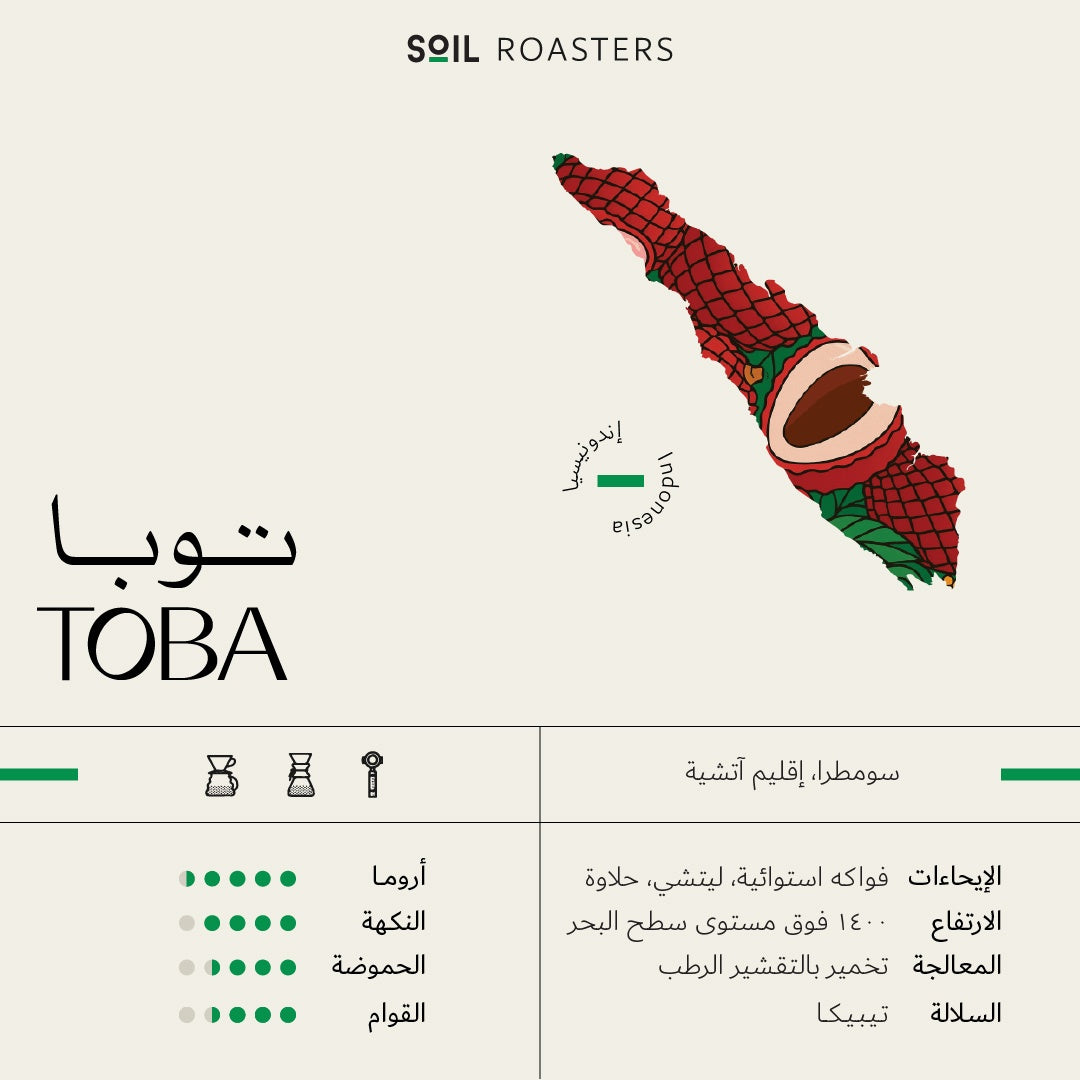 Soil Indonesia TOBA 250g بن توبا