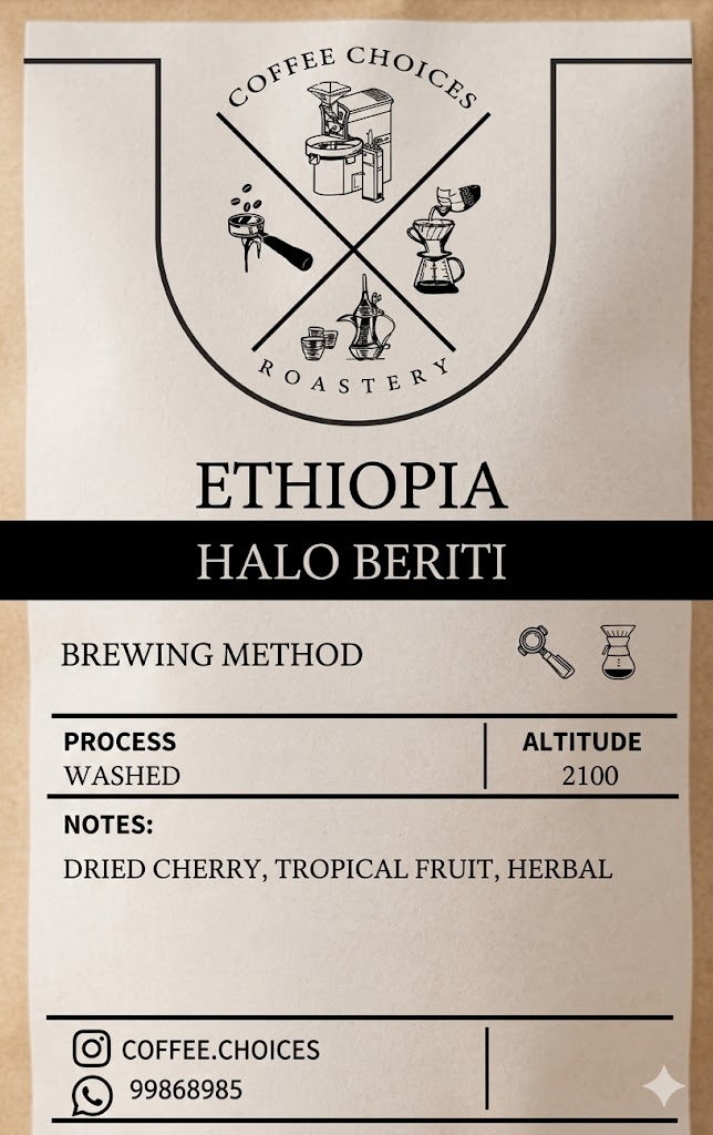 Coffee Choices Ethiopia Halo Beriti-250g, Filter