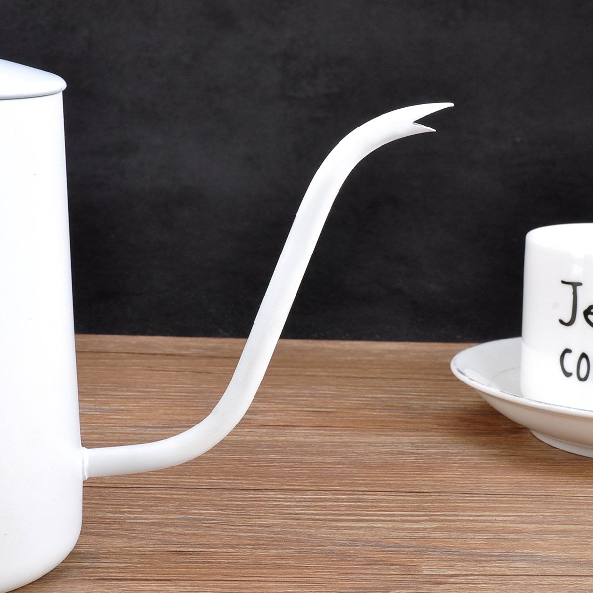 Barista Space Stainless Steel Brewing Kettle 600ml White