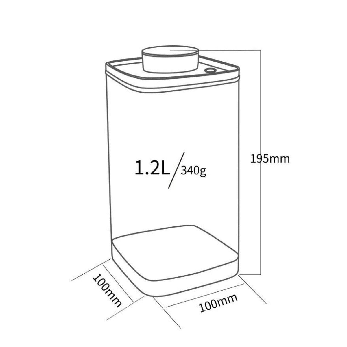 ANKOMN Turn-n-Seal Vacuum Container 1.2 L علبة