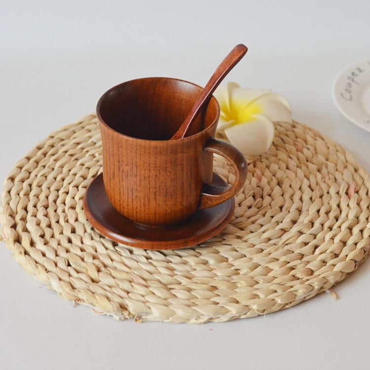 Wooden Coffee mug Set