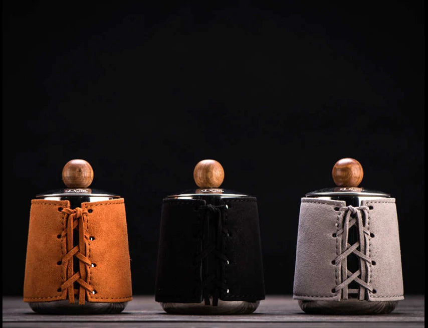 Hand-Free Kettle with Leather Wrapped 550ml غلاية ماء