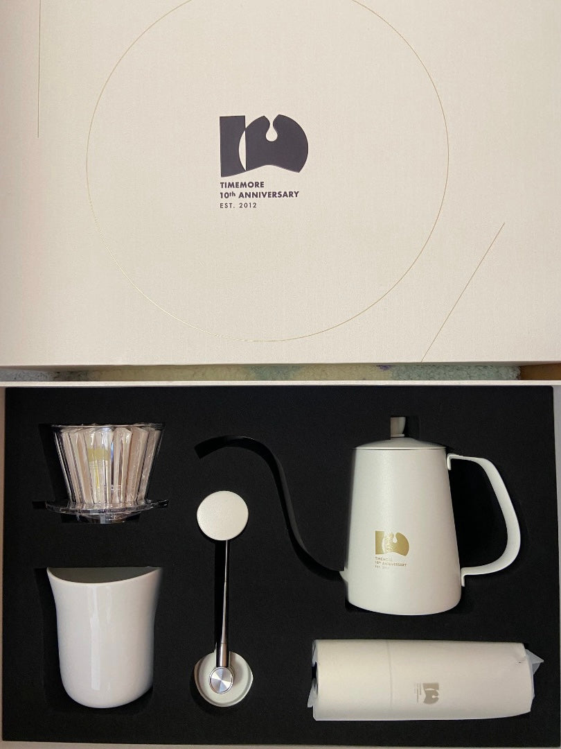 TimeMore 10th Anniversary Pour-over Set - White