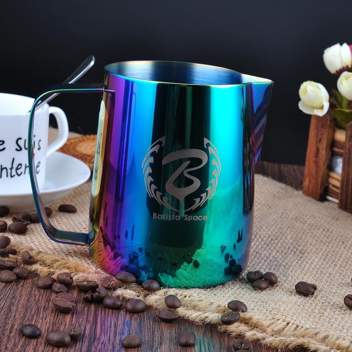 Barista Space Rainbow Pitcher بتشر