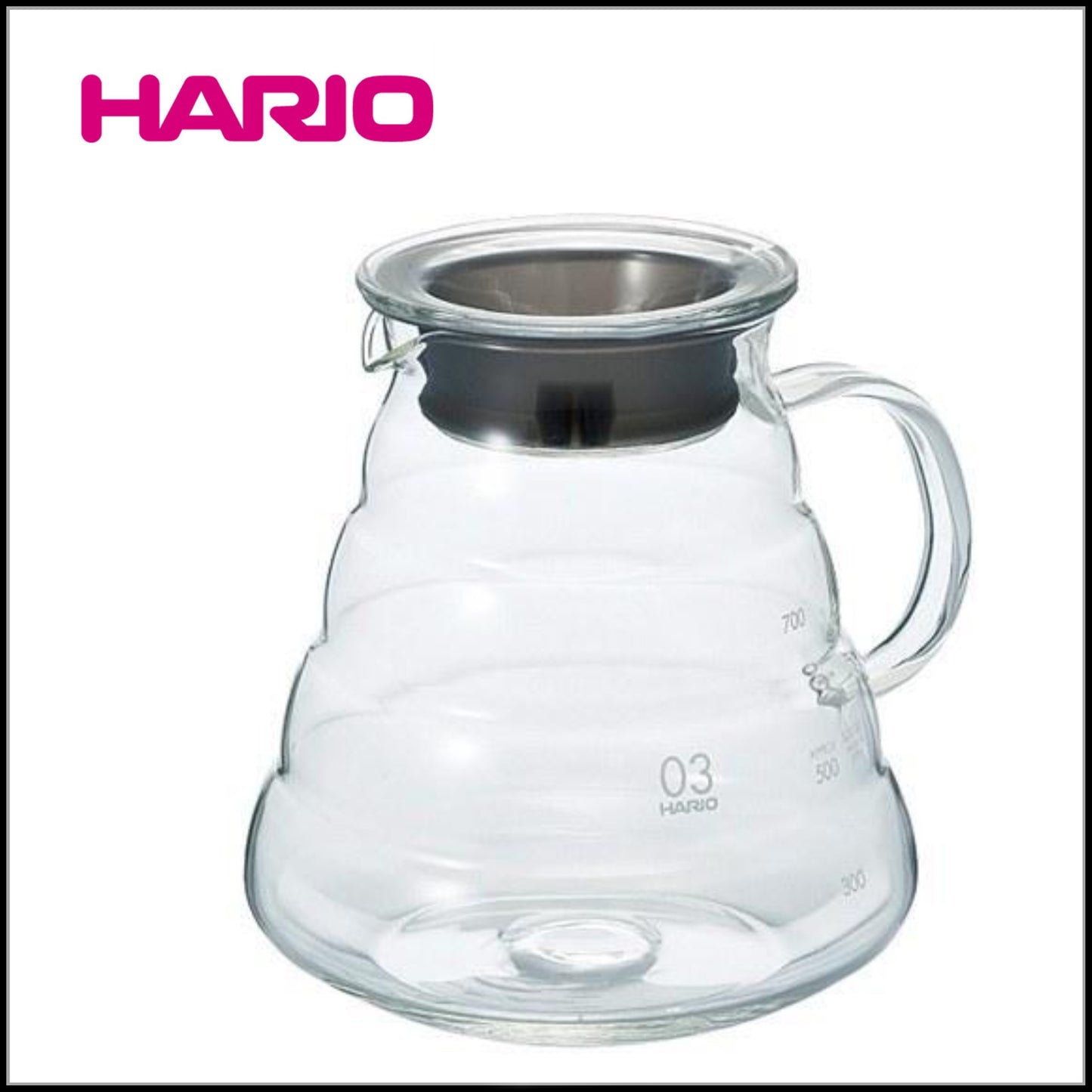 Hario V60 Range Glass Server 800ml ابريق زجاجي