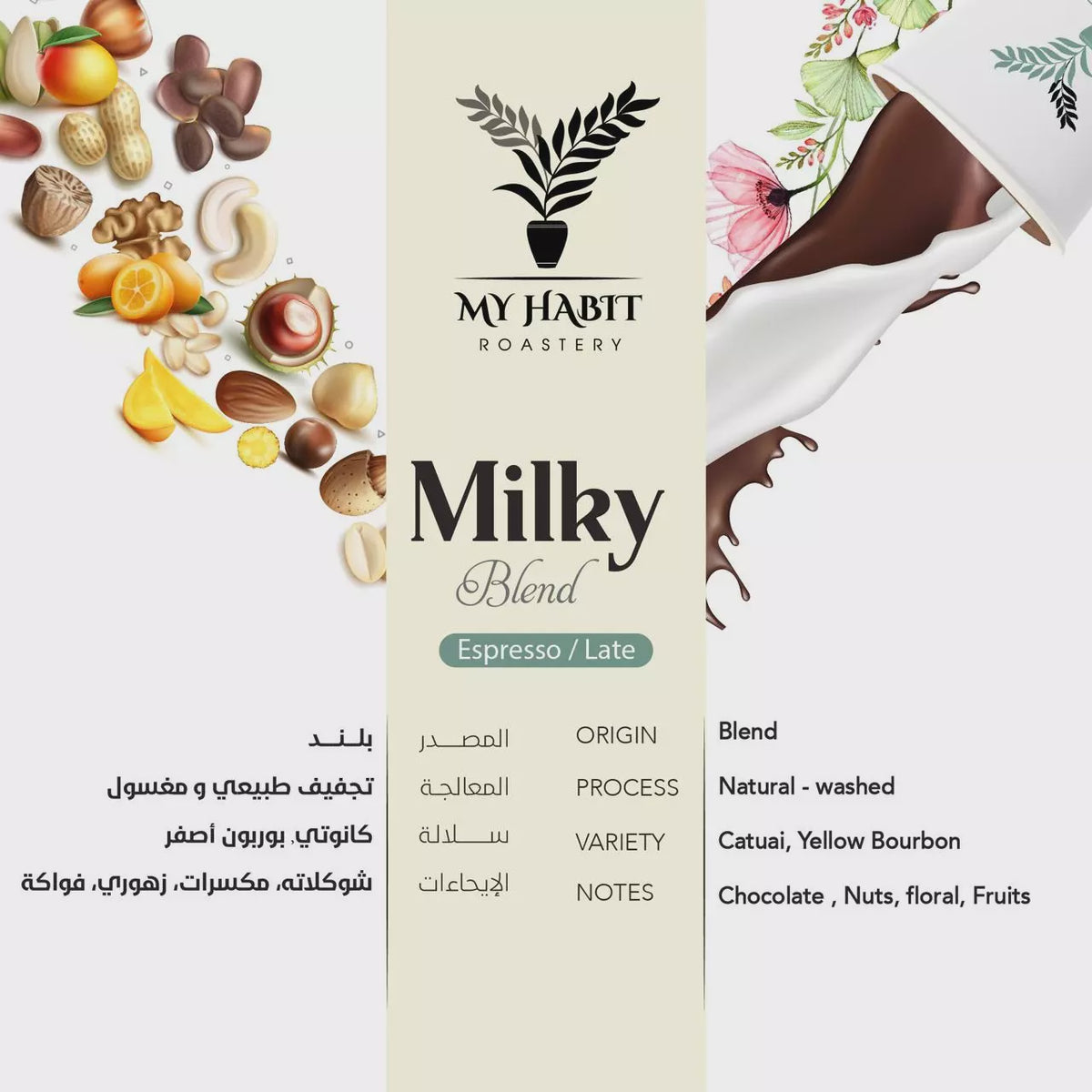 MyHabit Milky Blend 250g Espresso | خلطة بن ميلكي وي