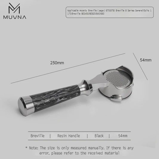 MUVNA Lucifer Portafilter 54mm for Breville - Black | حامل البورتافلتر