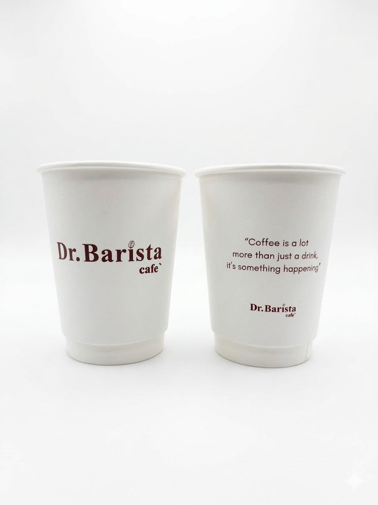 Dr Barista Paper Cups 08oz (250ml) - 25pcs | كوب ورقي