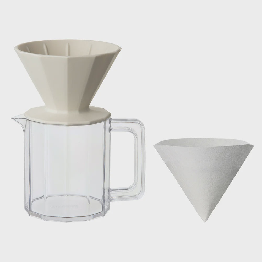 Kinto Alfresco Brewer Set 4cups - Beige | طقم التقطير