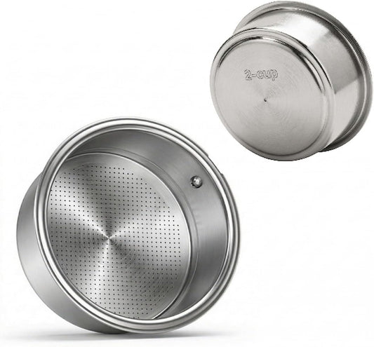 Stainless Steel 51mm Pressurized  Filter Basket 2 Cup