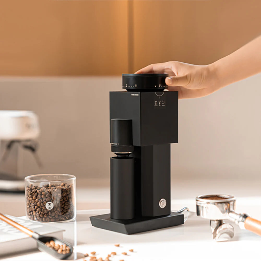 TimeMore BRICKS 01S Electric Grinder - Black | مطحنة كهربائية