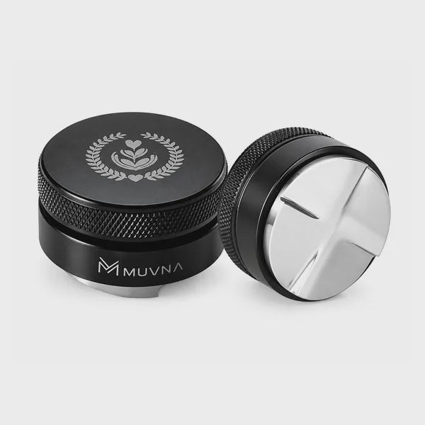 MUVNA Gravity Distributor Black 58mm Paddle Shape | موزّع القهوة المطحونة