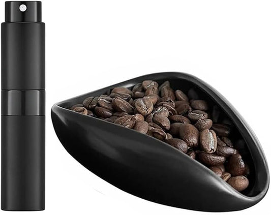 Ceramic Dosage Cup & Spray for Beans - Black