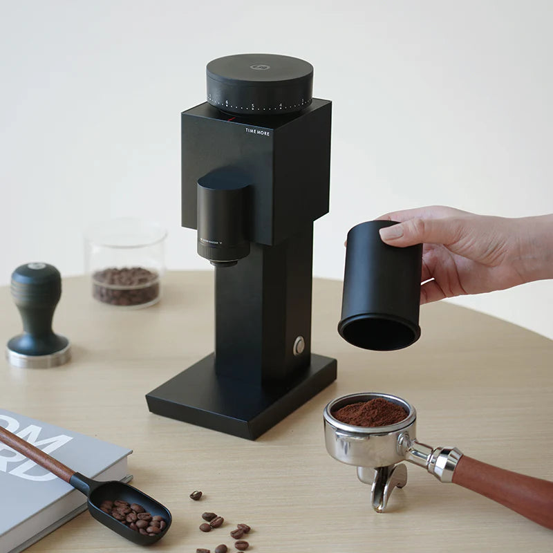 TimeMore BRICKS 01S Electric Grinder - Black | مطحنة كهربائية