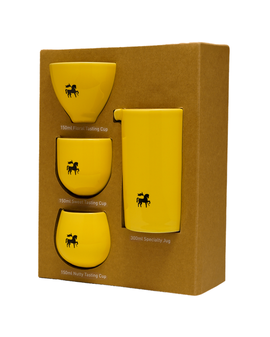 Black Knight Set of 4 Cups - Yellow | طقم 4 أكواب