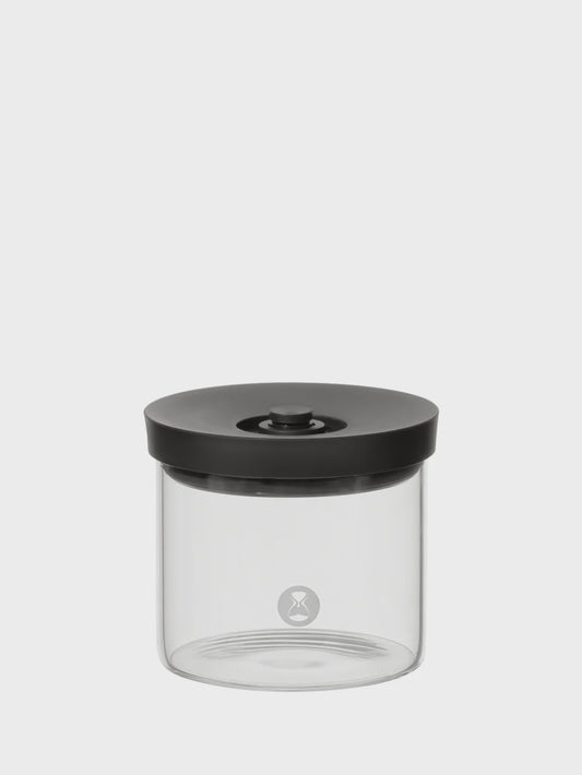 TimeMore Glass Canister 2.0 - 400ml - Black | علبة تخزين