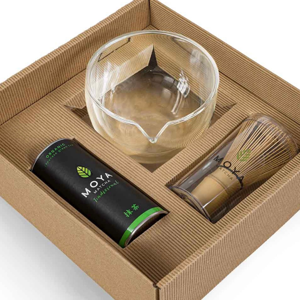 Moya Matcha Traditional Starter Set - Glass Bowl with Spout