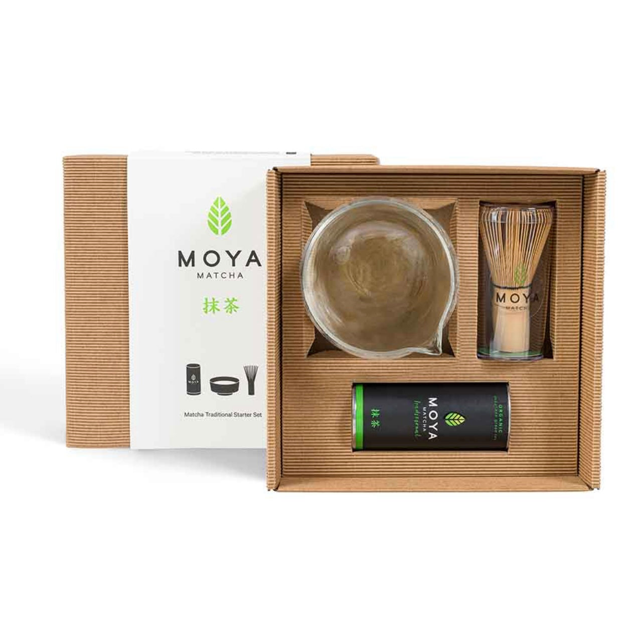 Moya Matcha Traditional Starter Set - Glass Bowl with Spout