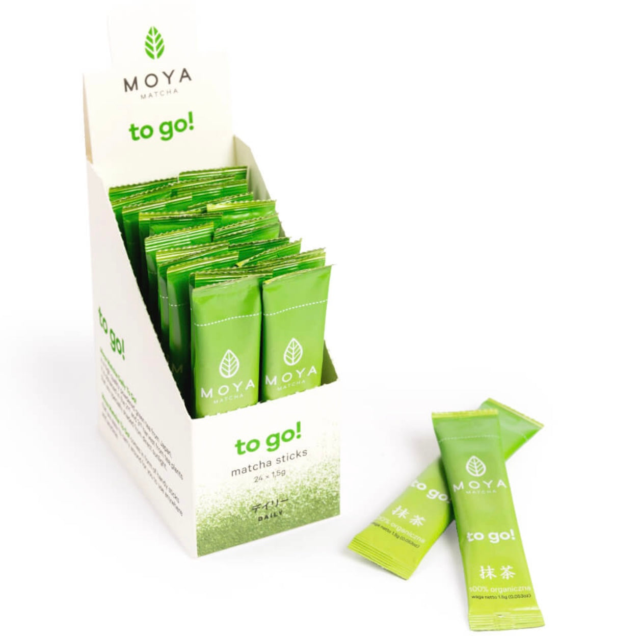 Moya Organic Matcha Daily TO GO! - 24 Sticks