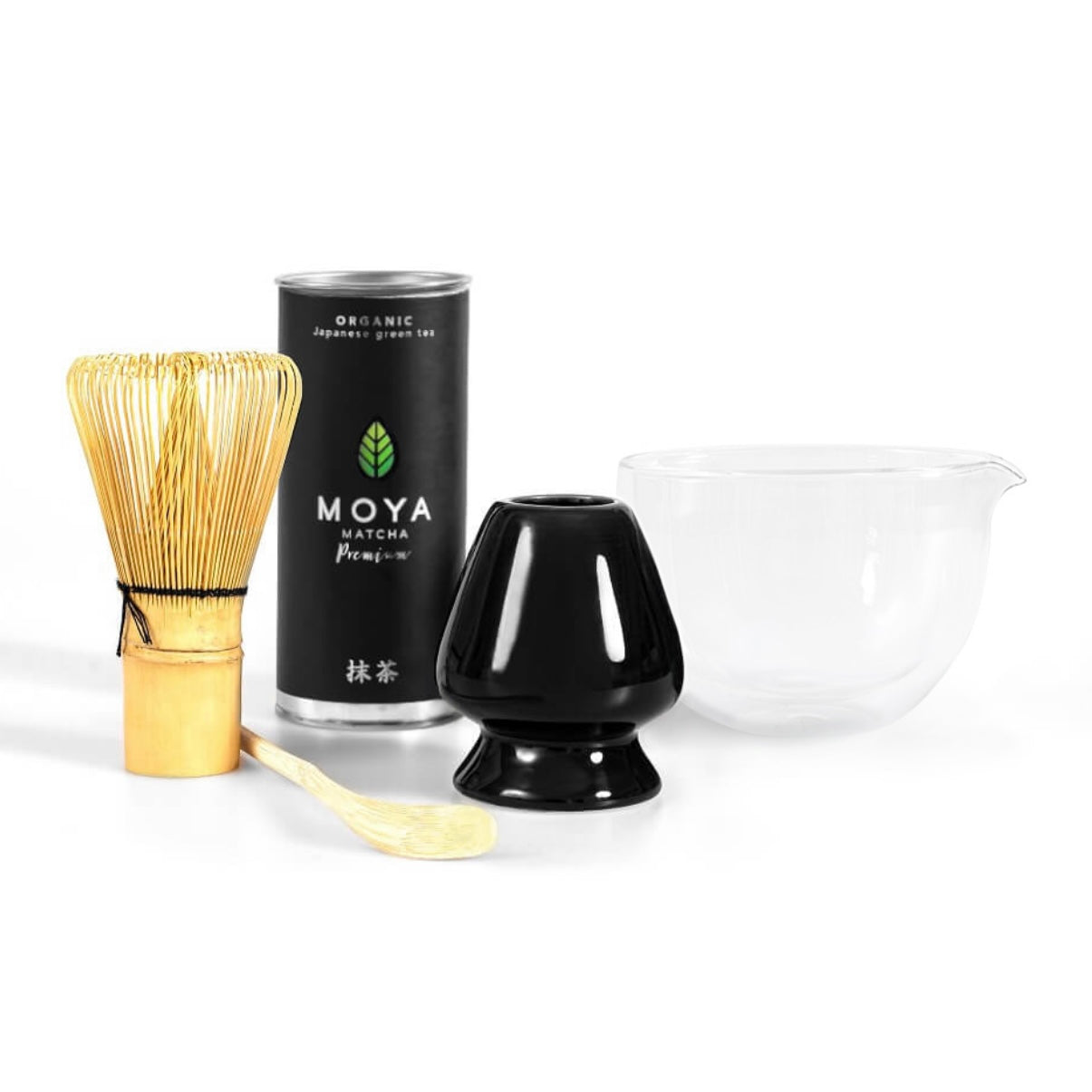 Moya Matcha Traditional Ceremonial Set - Glass Bowl with Spout