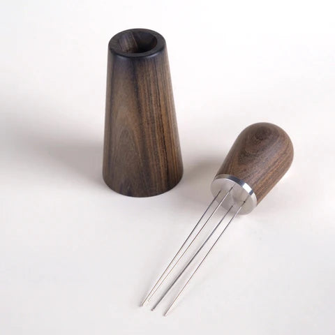 Needle Distributor with Stand - Dark Wood