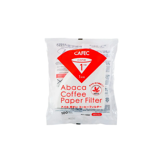 Cafec Abaca Paper Filter 1 Cup - 100pcs