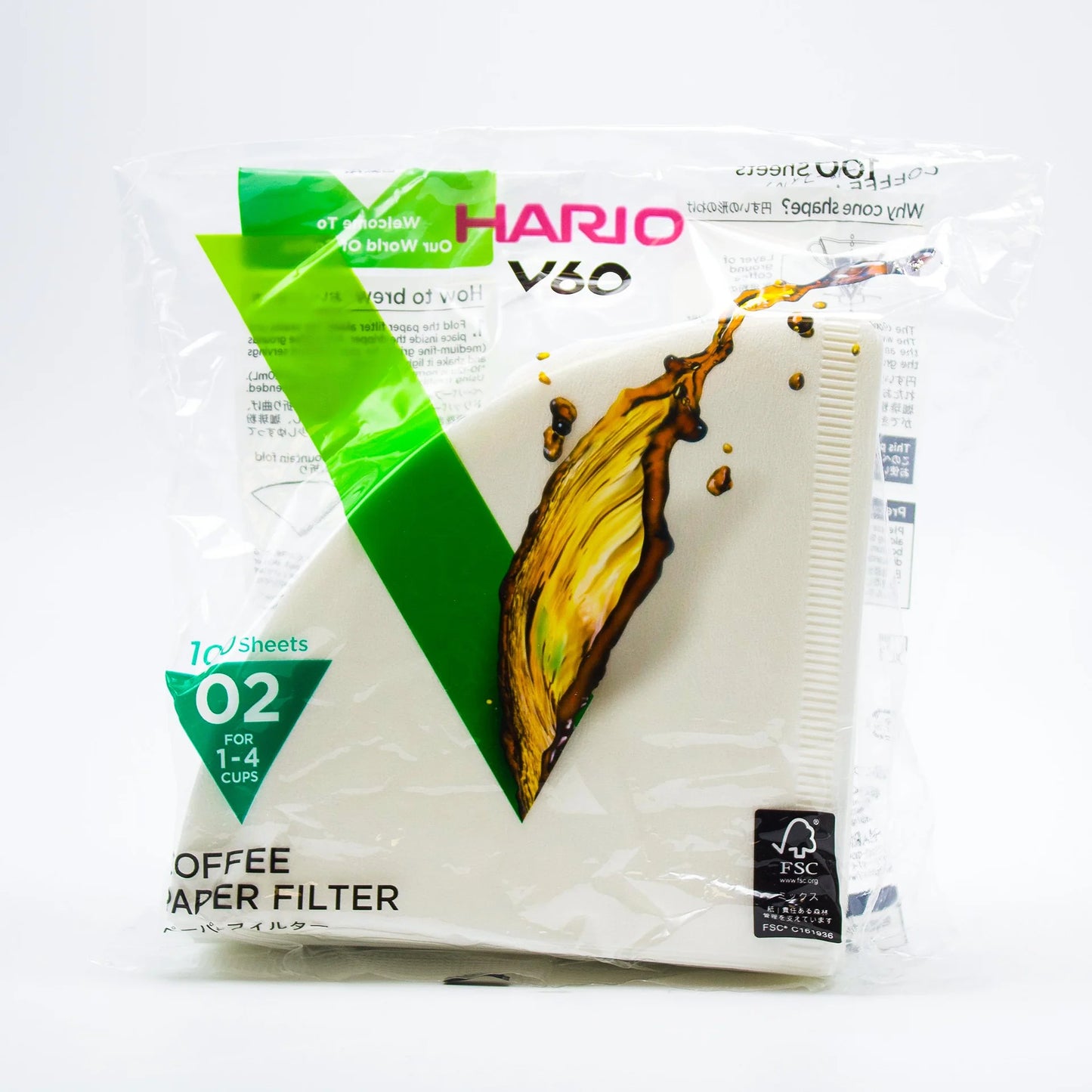 Hario V60 Paper Filters 02 - 100 pcs