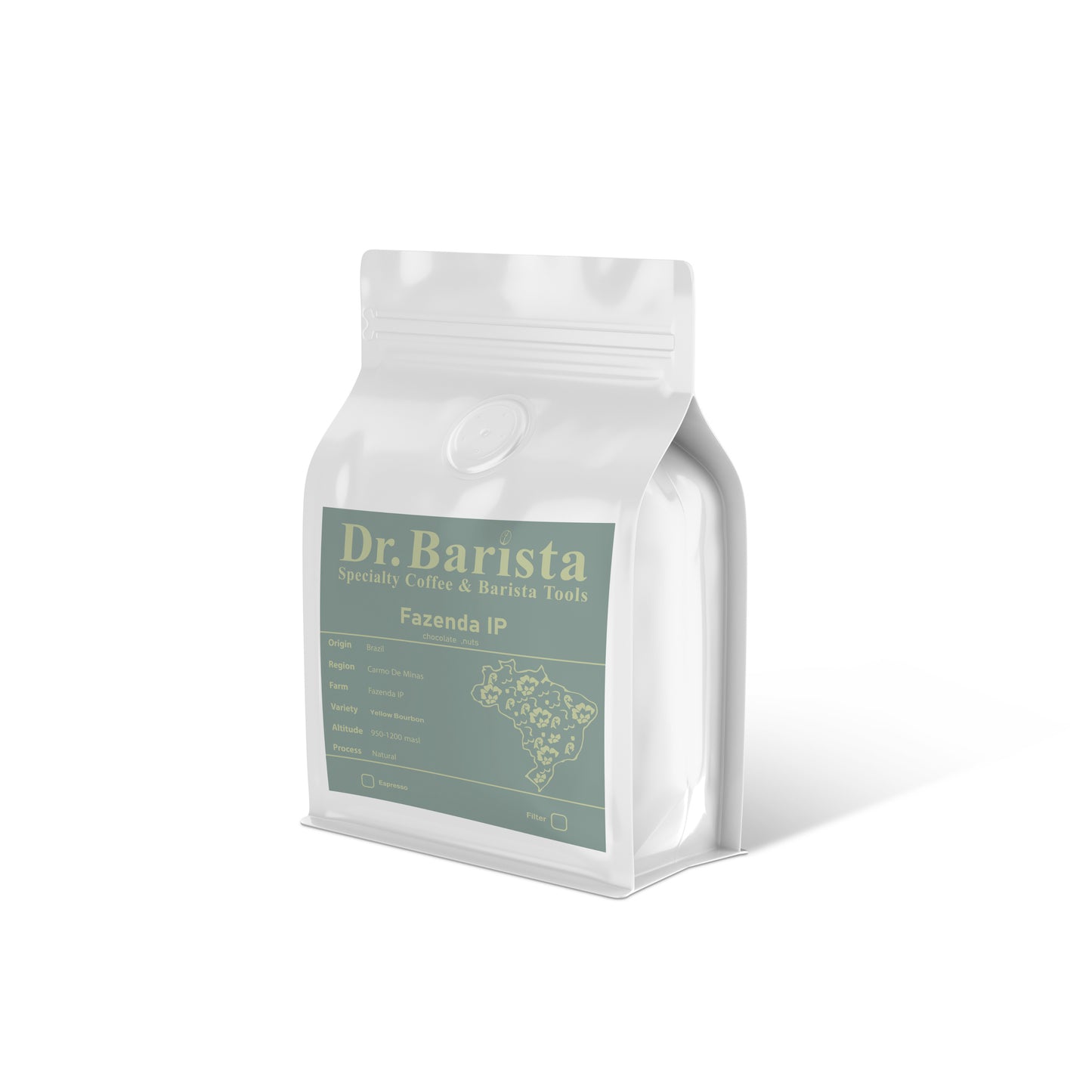 Dr.barista FAZENDA IP Brazil - Espresso 250g بن فازيندا