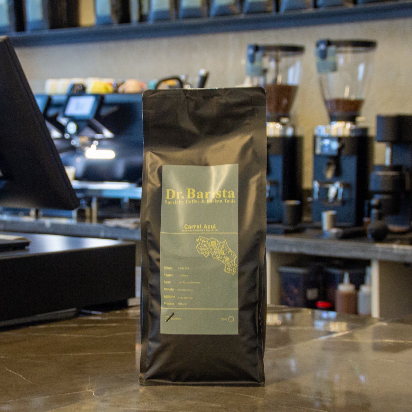 Dr.barista CARRET AZUL Costa Rica - Espresso 1Kg بن كاروت ازول