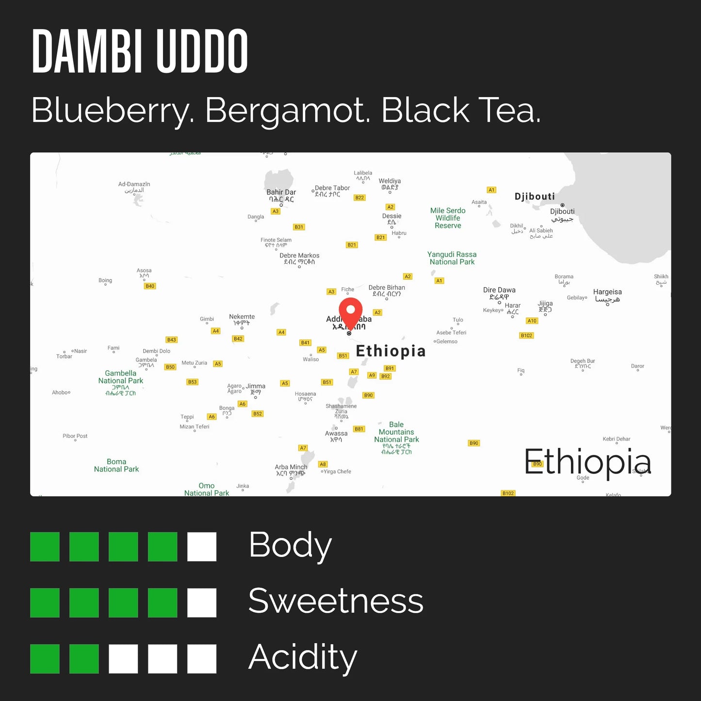 The Barn Ethiopia Guji DAMBI UDDO - Espresso 250g