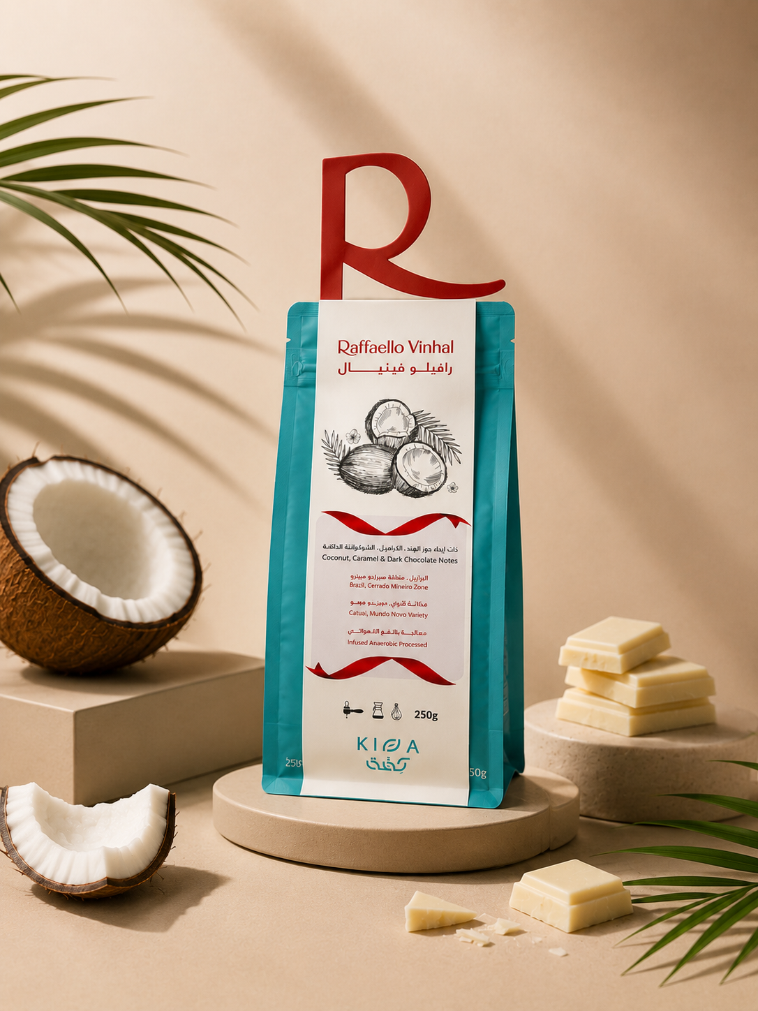 Kiffa Brazil RAFAELLO VINHAL 250g | بن البرازيل