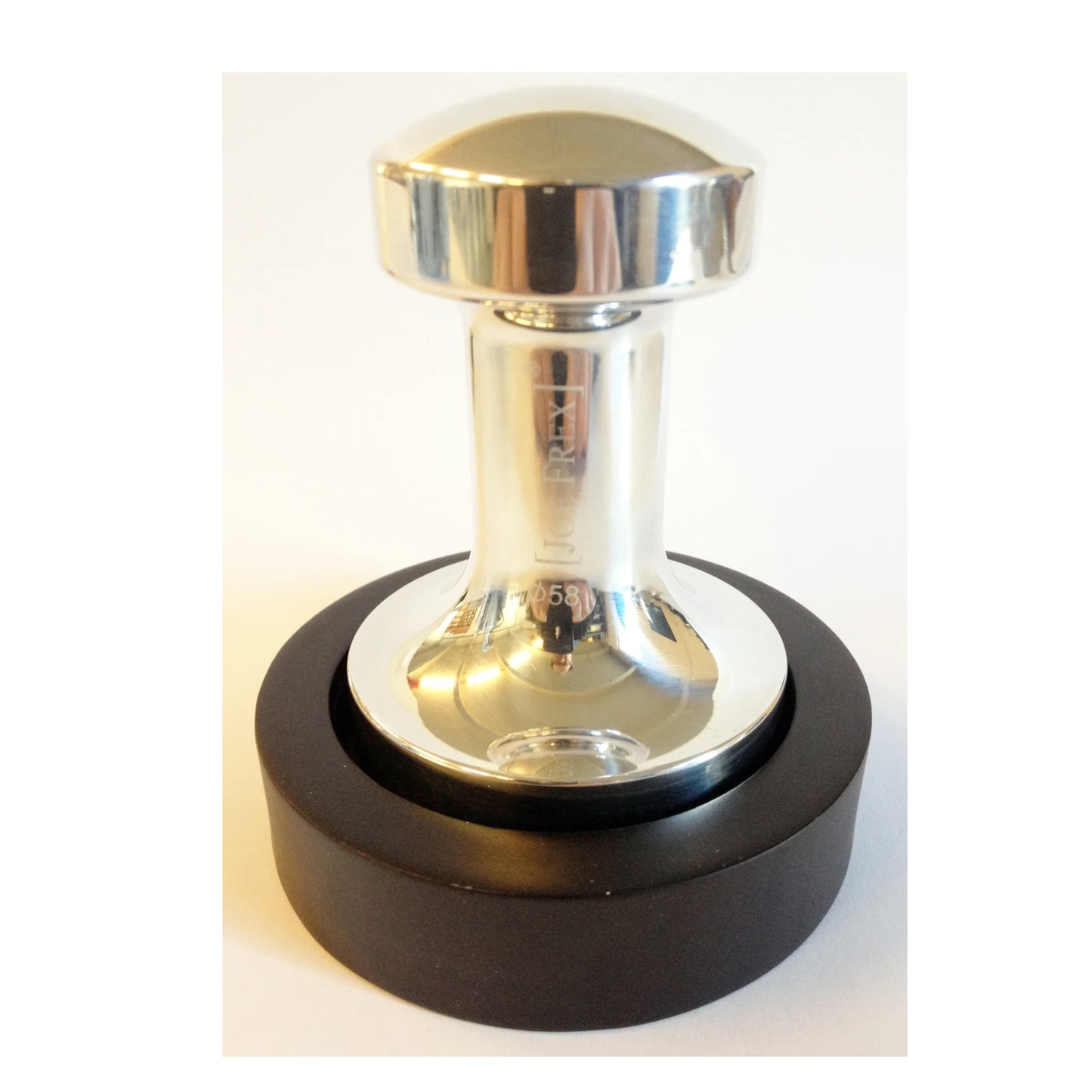 JoeFrex Tamper Puck / Rest Wood Black