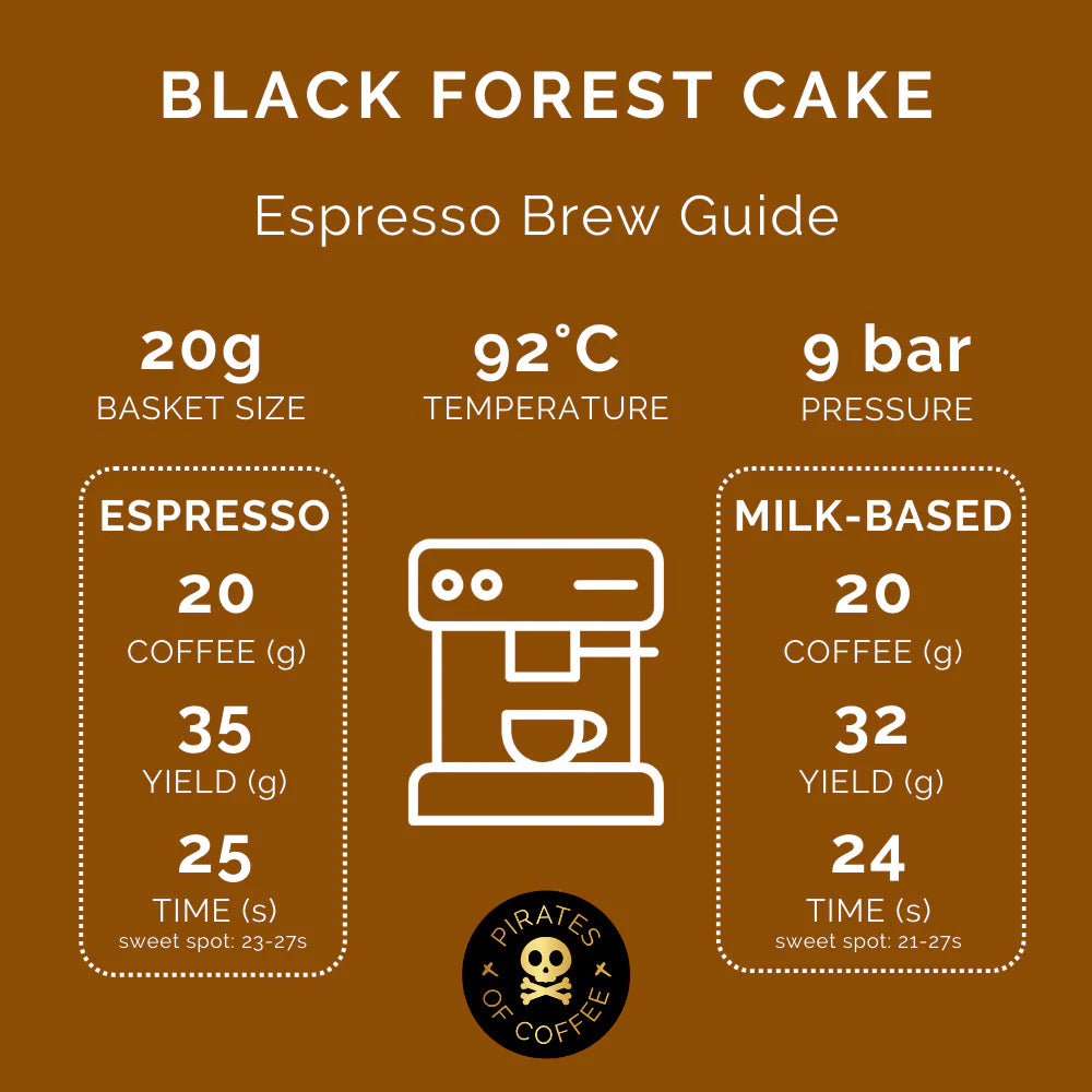 Pirates of Coffee Black Forest Cake Blend - Espresso 250g
