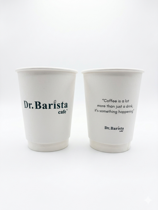 Dr Barista Paper Cups 12 oz (350ml) - 25pcs | كوب ورقي