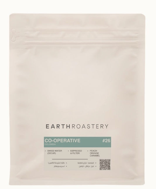 Earth Roastery  Colombia Cooperative  Decaf 250g.