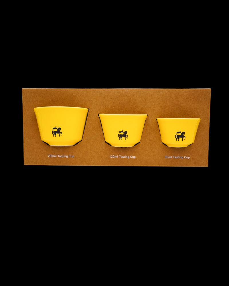 Black Knight Mikeal Jasin Set of 3 Cups - Yellow |طقم 3 أكواب