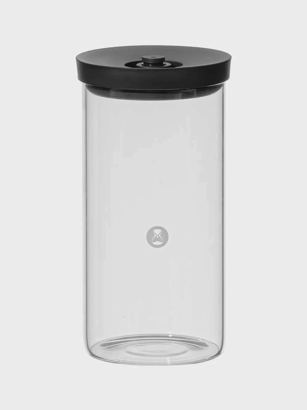TimeMore Glass Canister 2.0 - 1200ml - Black | علبة تخزين