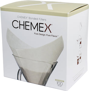 Chemex 6 Cups Bonded Square Filters 100 pcs