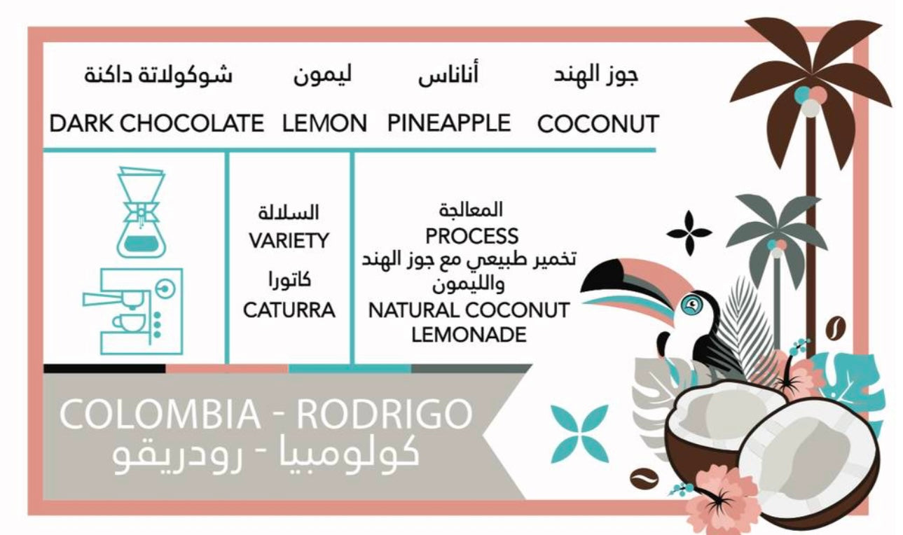 CaffeineBatch Colombia RODRIGO, Natural Coconut Lemonade 250g