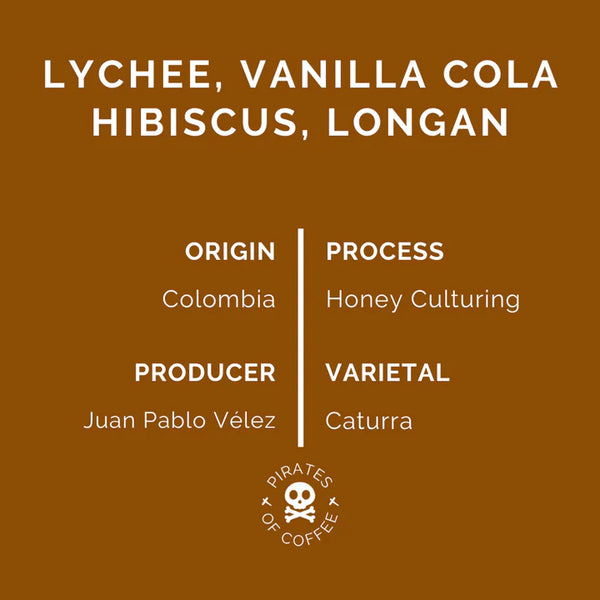 Pirates of Coffee LYCHEE POP - Colombia, Honey Culturing - Filter 250g
