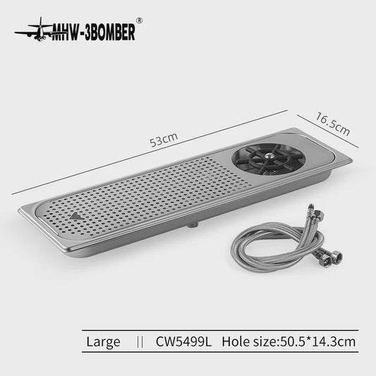 3BOMBER Cup Rinser L530*W165mm - Silver | غسالة الأكواب